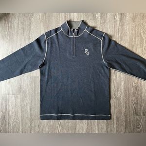 Cutter and Buck Chicago White Sox 1/4 Zip Knitted Jacket